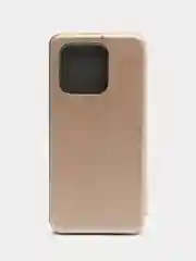 Золотой чехол-книжка для Xiaomi Redmi 12C / Сяоми Редми 12С