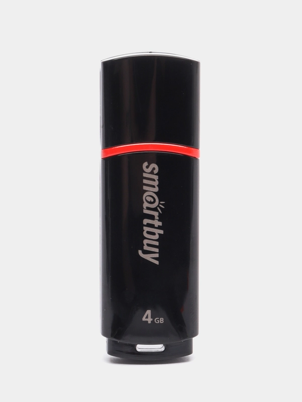 Флешка накопитель для компьютера 4 Gb, Smartbuy Crown, Usb 2.0, черный, 512763