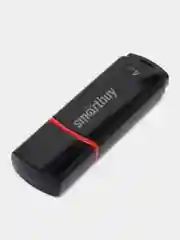 Флешка накопитель для компьютера 4 Gb, Smartbuy Crown, Usb 2.0, черный, 512763
