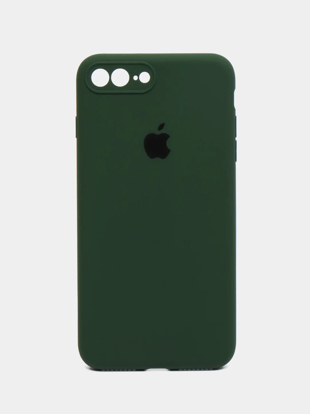Тёмно-зелёный чехол для iPhone 7/8/SE 2020, Plus, X/XS, XR, 11, 13, Pro, Pro max с закрытым низом