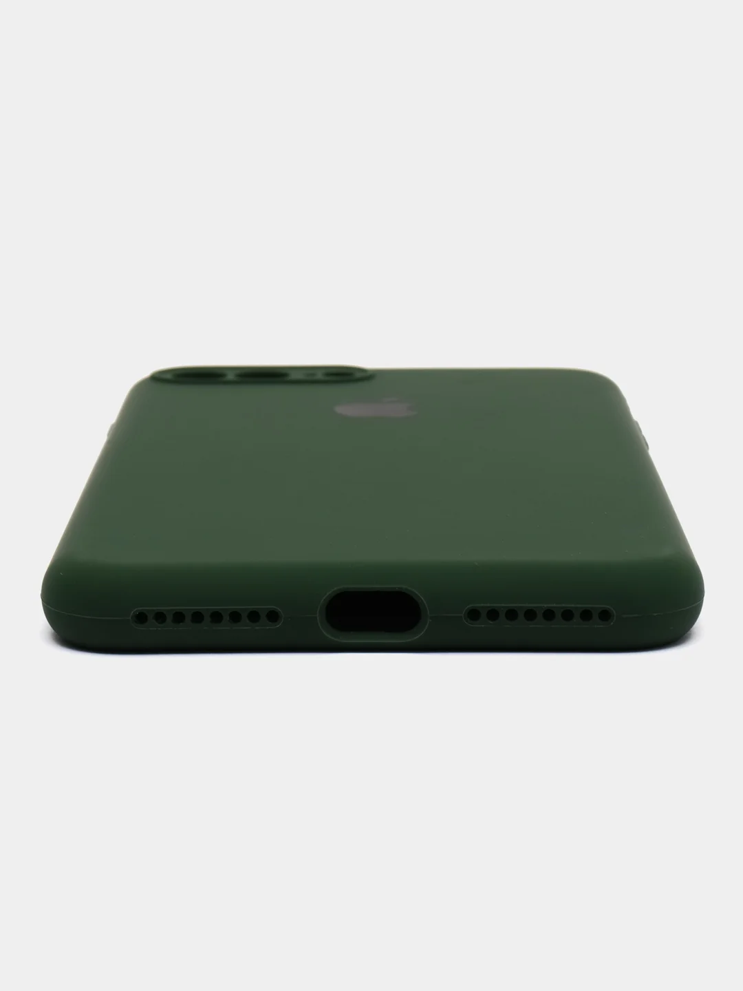 Тёмно-зелёный чехол для iPhone 7/8/SE 2020, Plus, X/XS, XR, 11, 13, Pro, Pro max с закрытым низом