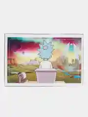 Наклейка на банковскую карту, стикер на карту: Рик и морти, пейзаж (Rick and Morty)