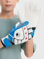 Синий вратарские перчатки детские