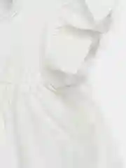 Белый платье детское белое, хаки, с воланами