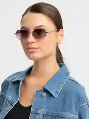 Тёмно-коричневый очки женские солнцезащитные