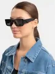 Черный женские солнцезащитные очки/ Имиджевые очки/UV400