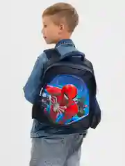 Голубой рюкзак школьный, для мальчика, с пеналом