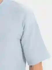 Голубой халат мужской муслин