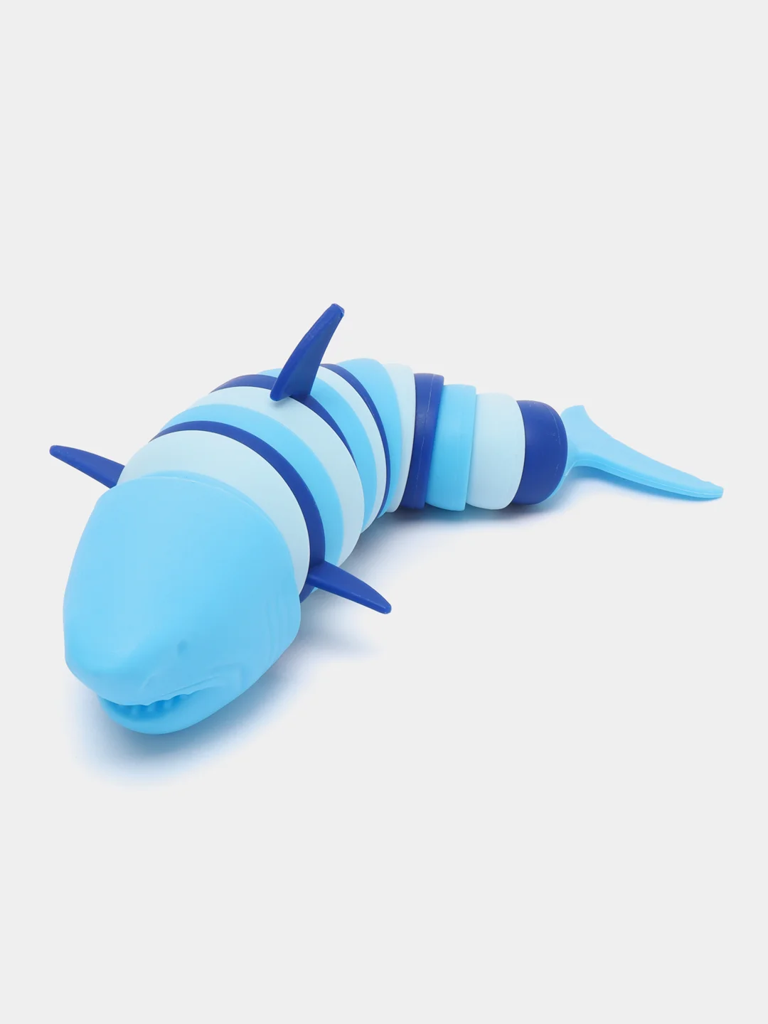 Синий детская игрушка "Гусеница. Акула. Дельфин", игрушки для детей, Finger Slug