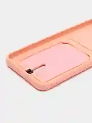 Пудровый чехол Xiaomi Redmi 12 / Сяоми Редми 12, силиконовый с карманом для карты