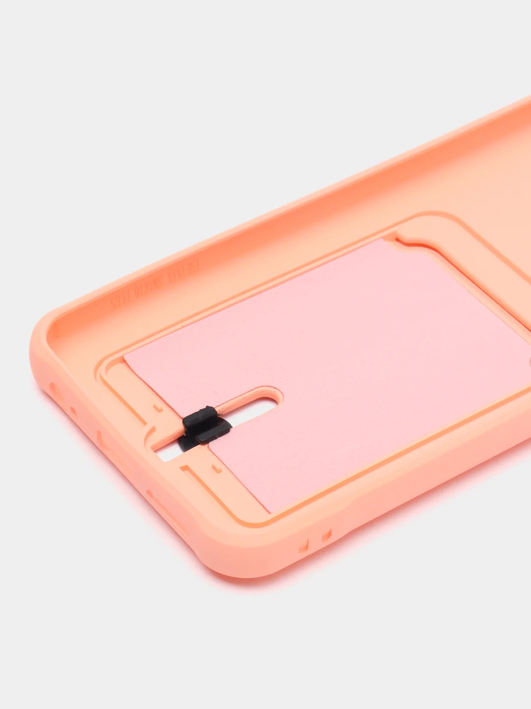 Коралловый чехол для Infinix Smart 6 Plus / Инфиникс Смарт 6 Плюс, силиконовый, с карманом для карты