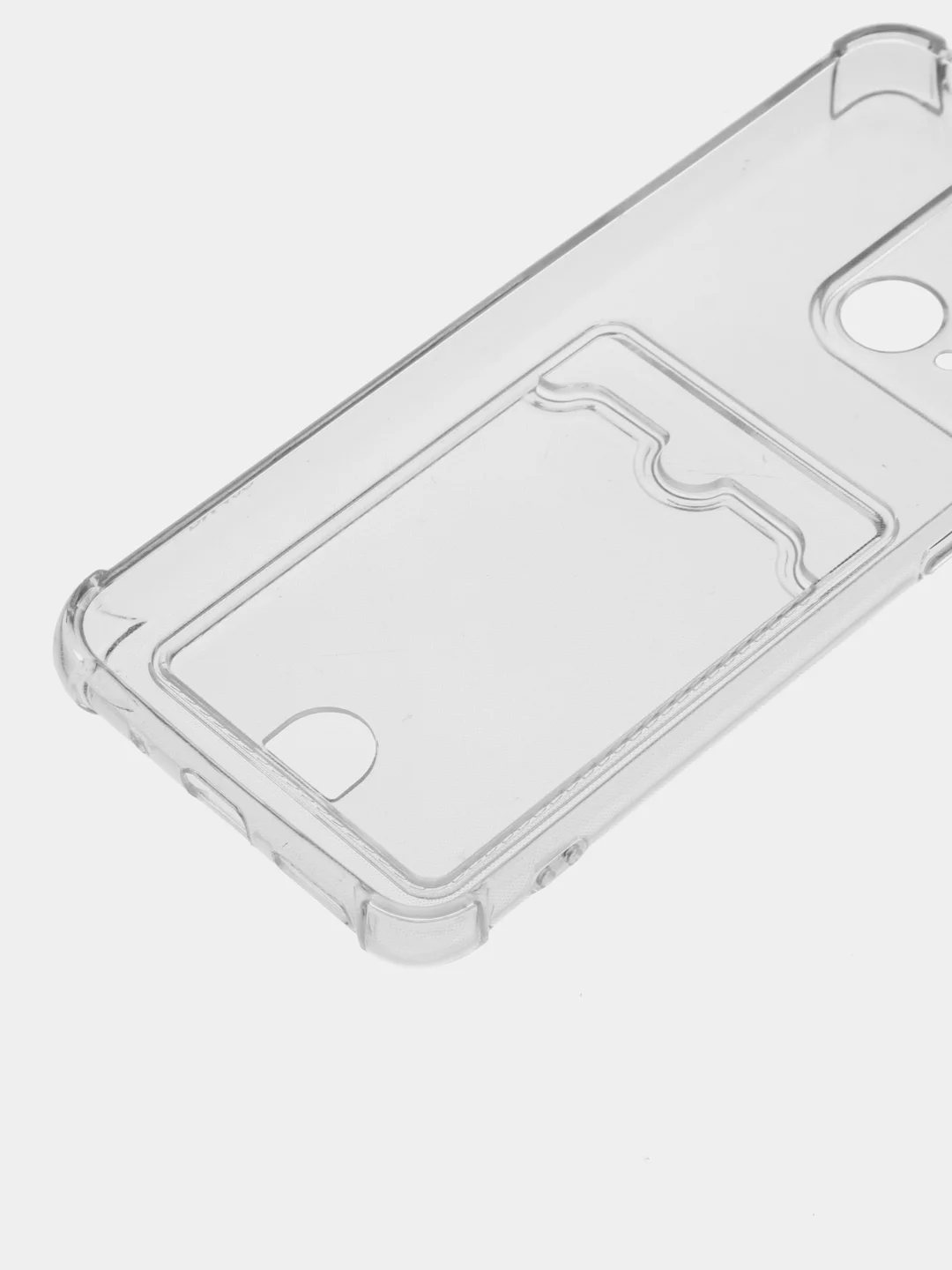 Прозрачный чехол для Xiaomi Redmi 10C / Poco C40, Сяоми Редми 10С, прозрачный, с карманом для карты