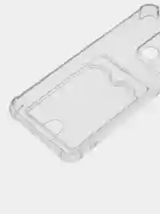Прозрачный чехол для Xiaomi Redmi 10C / Poco C40, Сяоми Редми 10С, прозрачный, с карманом для карты