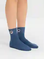Синий носки женские, плотные