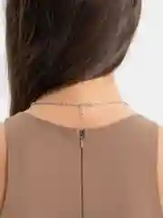 Серый цепочка на шею с логотипом, 2 вида, 50 см