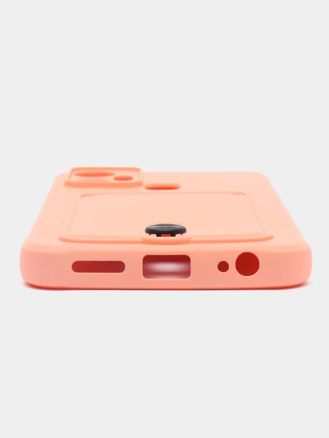 Коралловый чехол для Infinix Smart 6 Plus / Инфиникс Смарт 6 Плюс, силиконовый, с карманом для карты