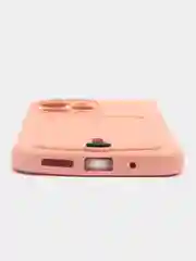 Пудровый чехол Xiaomi Redmi 12 / Сяоми Редми 12, силиконовый с карманом для карты
