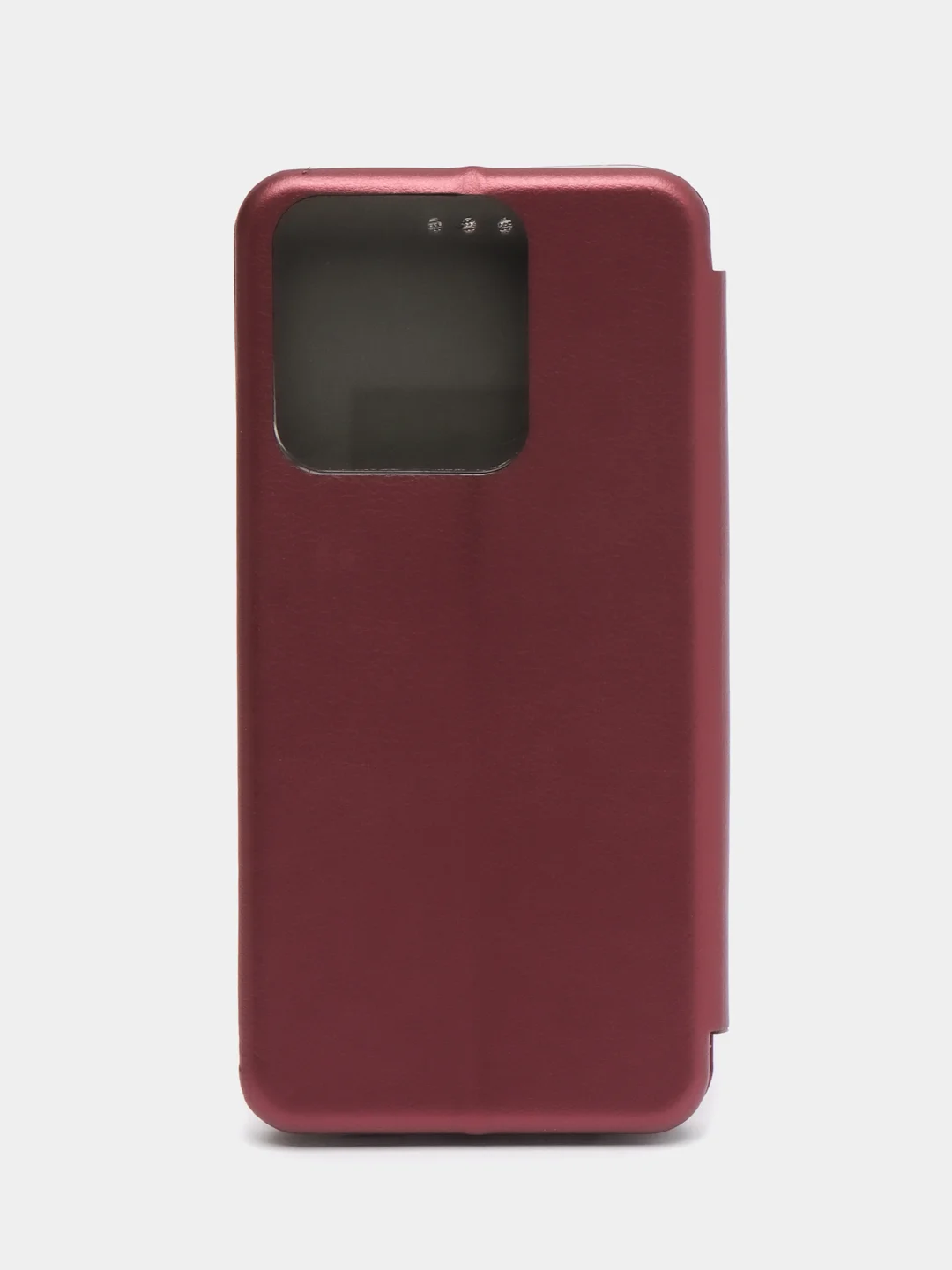 Бордовый чехол книжка на Tecno Spark 8C / Tecno Spark Go 2022
