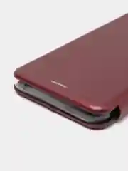 Бордовый чехол книжка на Tecno Spark 8C / Tecno Spark Go 2022