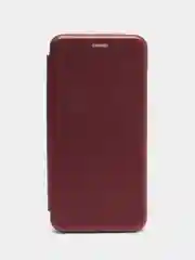 Бордовый чехол книжка на Tecno Spark 8C / Tecno Spark Go 2022