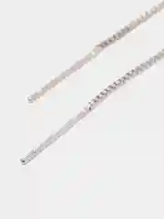 Серебряный серьги длинные Цепочка