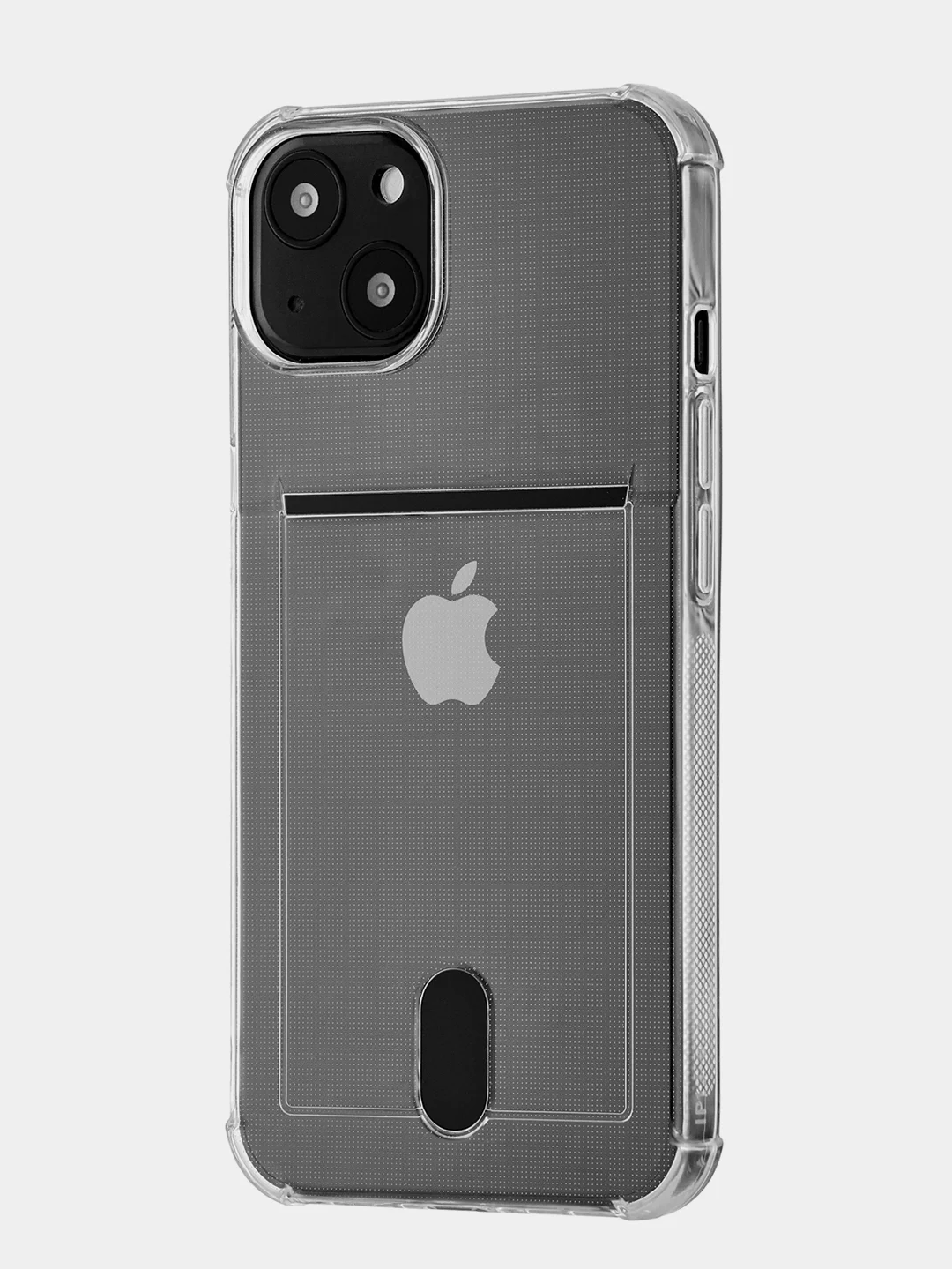 Чехол с отделением для карты ROCKET Clear Plus для iPhone 13/ 13 Pro/ 12/ 12 Pro /11