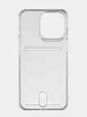 Чехол с отделением для карты ROCKET Clear Plus для iPhone 13/ 13 Pro/ 12/ 12 Pro /11