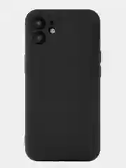 Черный чехол защитный ROCKET Sense для iPhone 12, soft-touch матовый, TPU