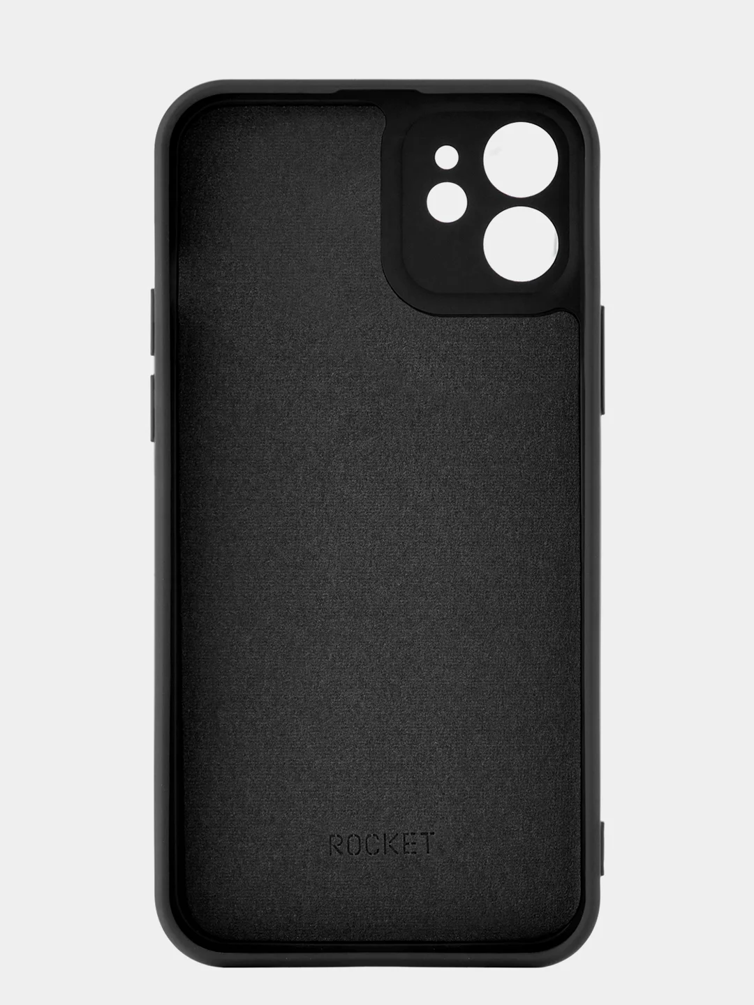 Черный чехол защитный ROCKET Sense для iPhone 12, soft-touch матовый, TPU