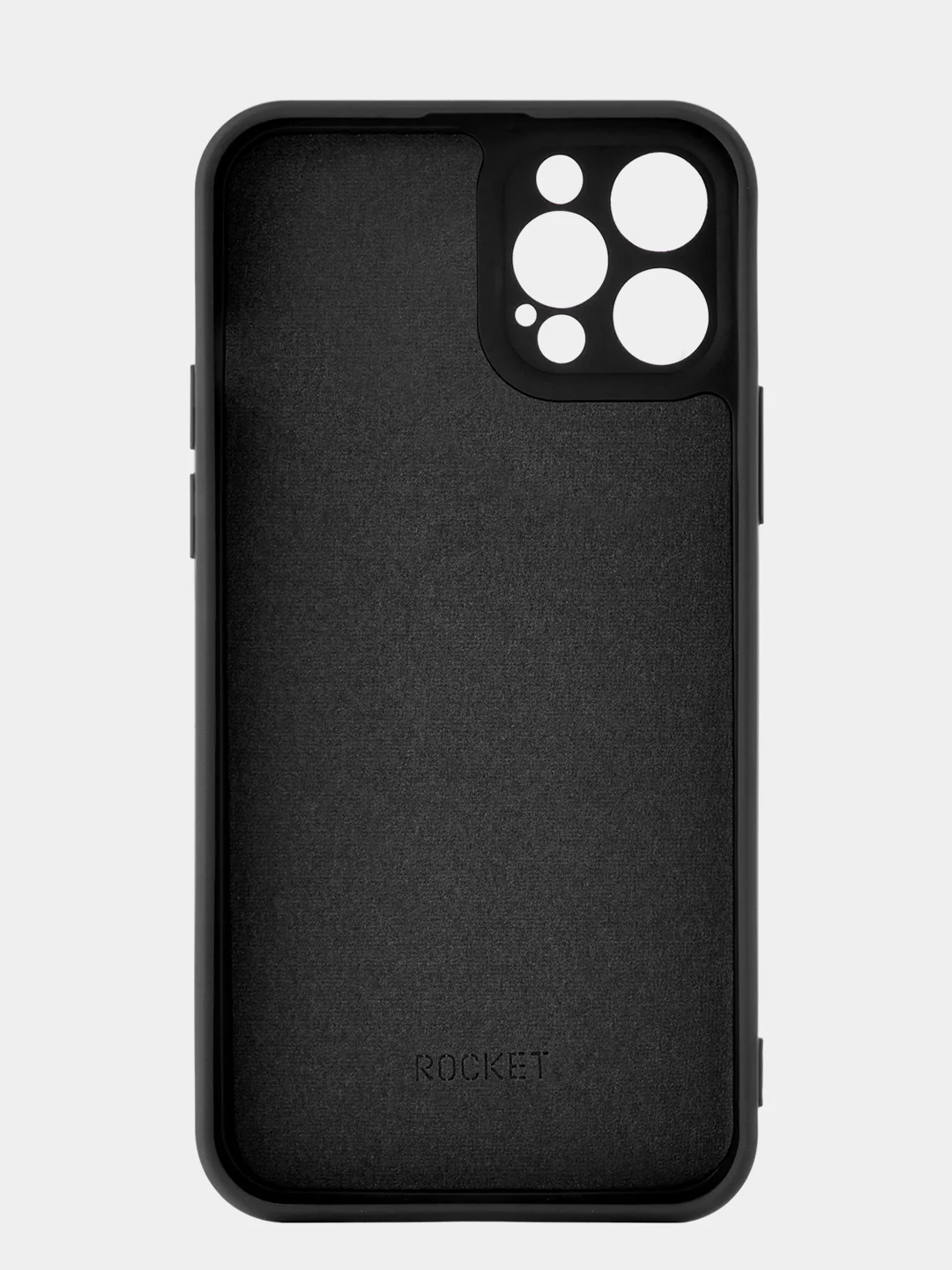 Черный чехол защитный ROCKET Sense для iPhone 12 Pro, soft-touch матовый, TPU