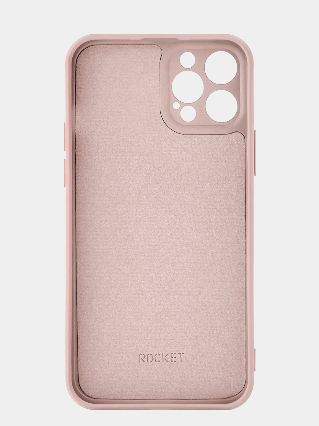 Розовый чехол защитный ROCKET Sense для iPhone 12 Pro, soft-touch матовый, TPU