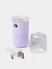 Пурпурный увлажнитель воздуха для лица и тела, портативный, с подсветкой, USB