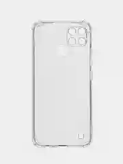 Прозрачный чехол Realme C21Y / C25Y силиконовый с защитой камеры ( Реалми С21У С25У )