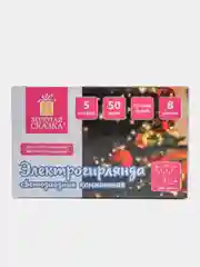Гирлянда светодиодная нить "Роса" интерьерная, электрическая, новогодняя, Золотая Сказка
