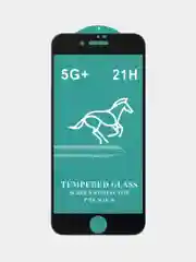 Защитное стекло на iPhone 7, iPhone 8, iPhone SE 2020, черное, белое