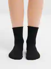 Черный носки женские, медицинские, высокие, без резинки