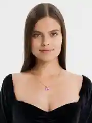 Коралловый цепочка с подвеской "Бабочка"