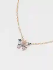 Коралловый цепочка с подвеской "Бабочка"