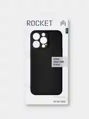 Черный чехол защитный ROCKET Sense для iPhone 13 Pro, soft-touch матовый, TPU
