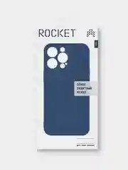 Темно-синий чехол защитный ROCKET Sense для iPhone 13 Pro, soft-touch матовый, TPU
