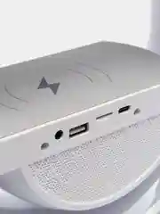 Умный светодиодный RGB светильник, ночник Bluetooth с беспроводной зарядкой и колонкой