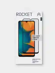 Стекло защитное ROCKET Air Cover 2.5D для Samsung A30/A50/M21/M31/M30/A40s, чёрная рамка