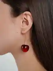 Серьги "Вишенки", серьги вишня