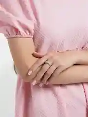 Кольцо с цирконом