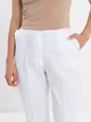 Белый брюки укороченные, униформа