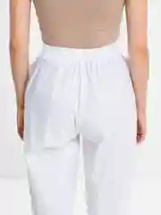 Белый брюки укороченные, униформа