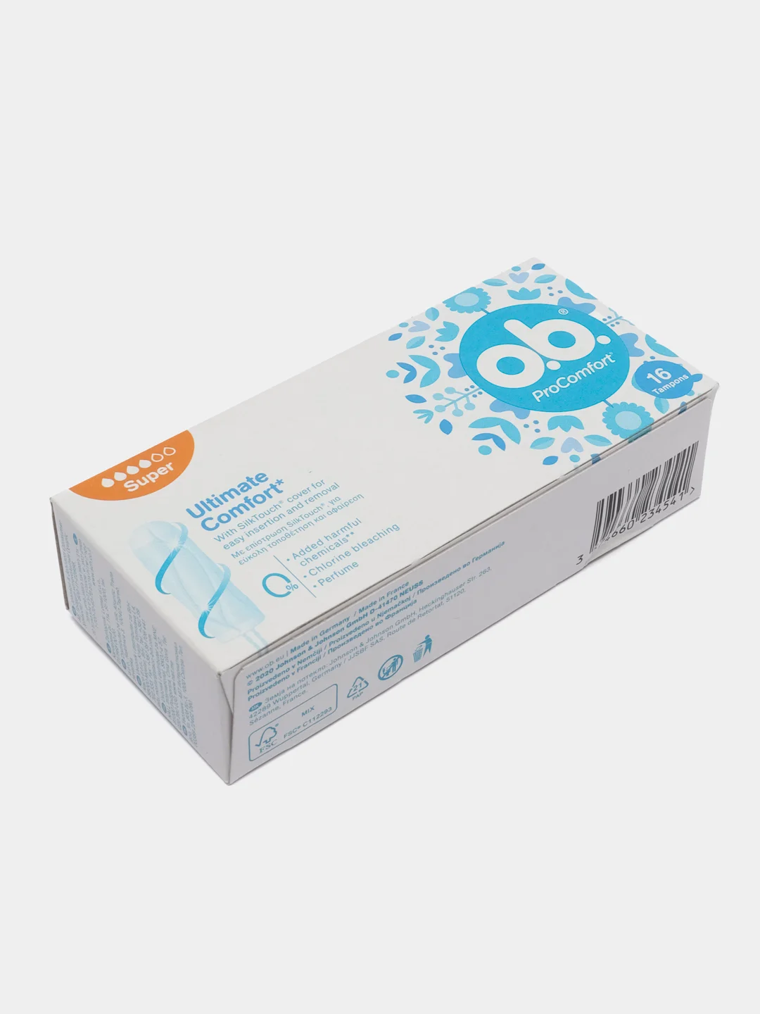 O.b. тампоны ProComfort Super, 4 капли, 16 штук