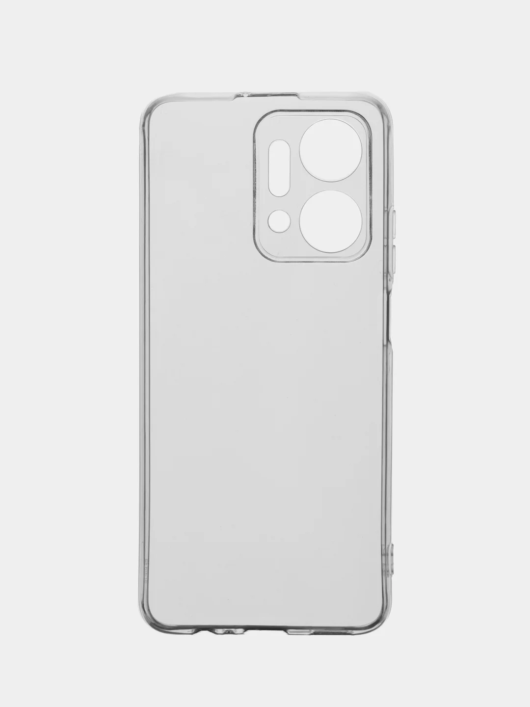 Прозрачный чехол силиконовый для Huawei Honor X7a / Хуавей Хонор Х7а, матовый, с защитой камеры