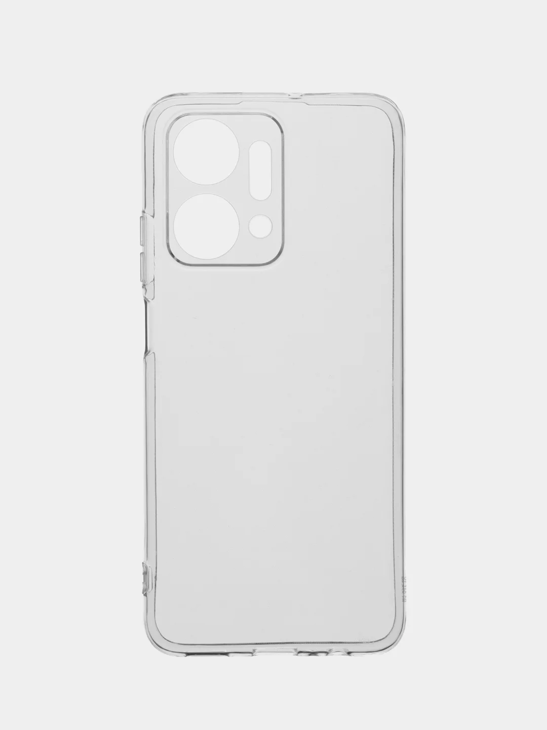 Прозрачный чехол силиконовый для Huawei Honor X7a / Хуавей Хонор Х7а, матовый, с защитой камеры