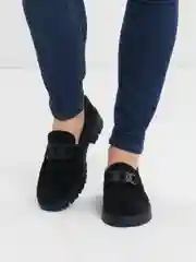 Угольный лоферы женские